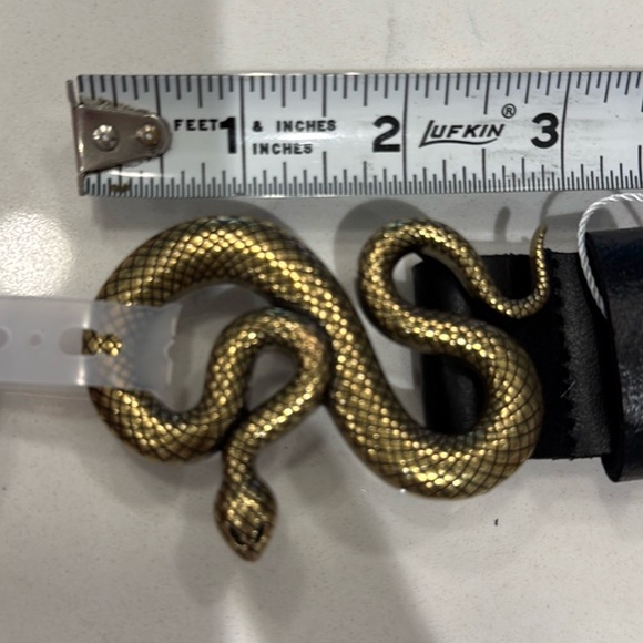 New Snake buckle genuine leather belt - Picture 11 of 11